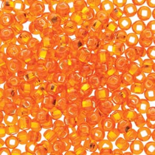 ROUND ROCAILLES  6/0 Orange Silverline 97030- 50gr