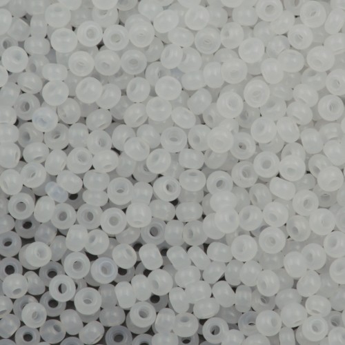 ROUND ROCAILLES  6/0 opal white 02090 - 50gr