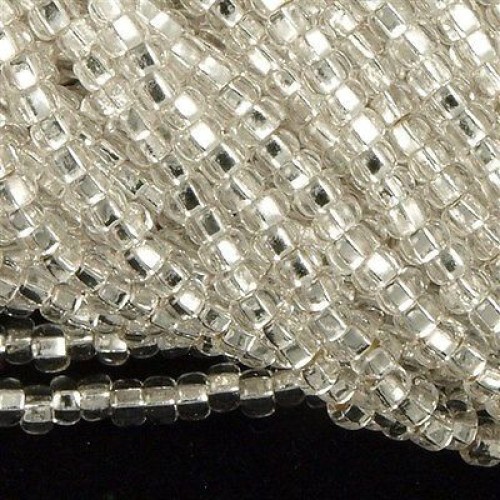 ROUND ROCAILLES silverline crystal 78102 - 11/0