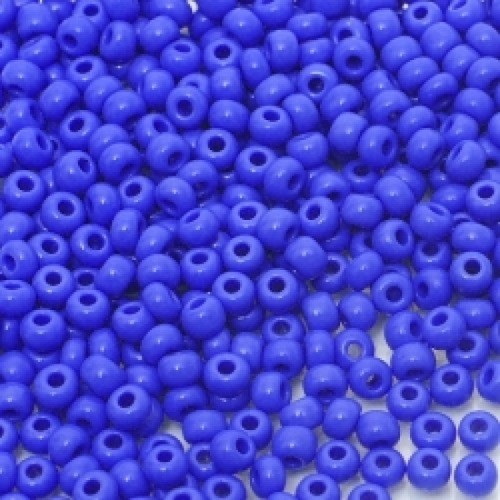 ROUND ROCAILLES  6/0 opaque blue 33040- 50gr