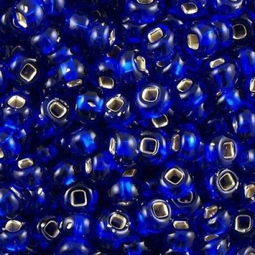 ROUND ROCAILLES  6/0 Blue Silverline 37100- 50gr