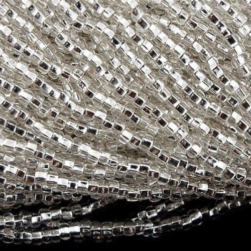 ROUND ROCAILLES  6/0 crystal silverline 78102 - 50gr