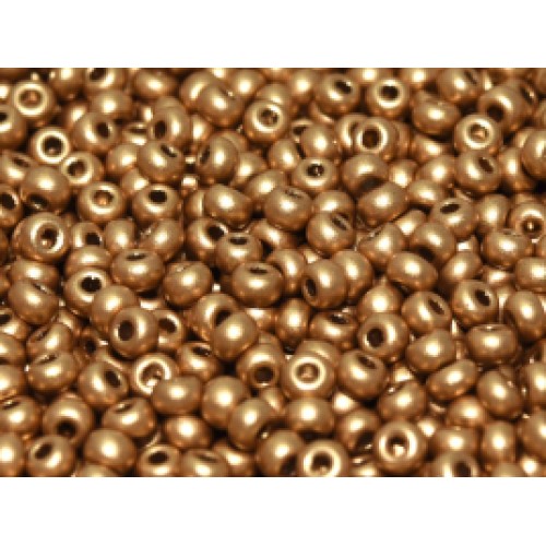 ROUND ROCAILLES  8/0 gold colour matted 01710