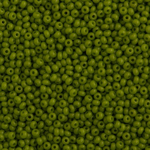 ROUND ROCAILLES 6/0 opaque green 53430 - 50gr