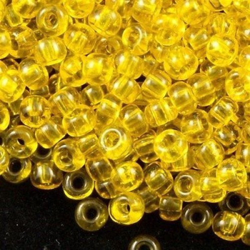 ROUND ROCAILLES  6/0 Transparent Yellow 80010- 50gr