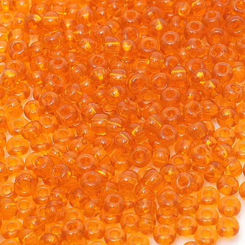 ROUND ROCAILLES  6/0 Orange Transparent 90000- 50gr