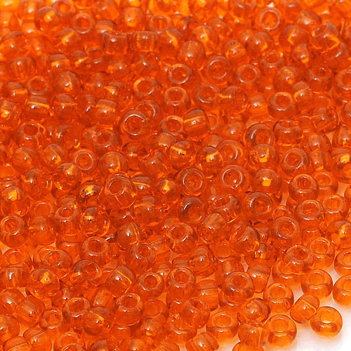 ROUND ROCAILLES 10/0 Orange Transparent 90030 50 g