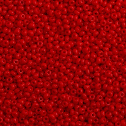 ROUND ROCAILLES  6/0 Opaque Red 93170- 50gr