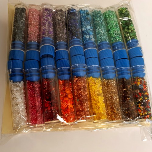 ROUND ROCAILLES Multisize Mix 18 Colours Set - 170 gr