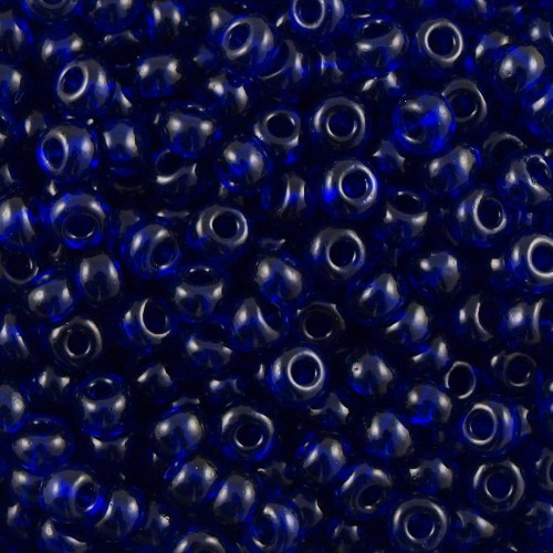 ROUND ROCAILLES  11/0 Dark Blue Transparent 30110