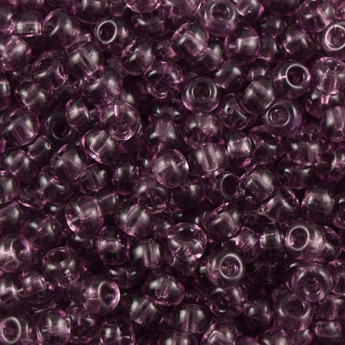 ROUND ROCAILLES  11/0 Amethyst Transparent 20010