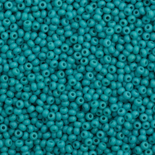 ROUND ROCAILLES  6/0 Turquoise Opaque 63130 - 50gr