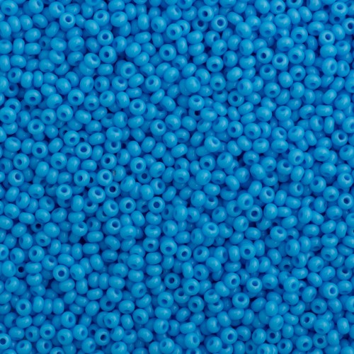 ROUND ROCAILLES  6/0 opaque blue 63020- 50gr