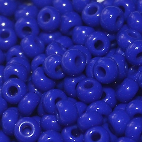 ROUND ROCAILLES  6/0 opaque blue 33060- 50gr