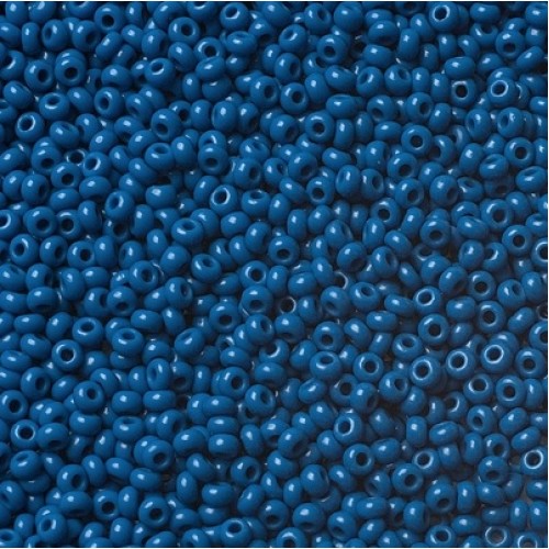 ROUND ROCAILLES  6/0 opaque blue 33220- 50gr