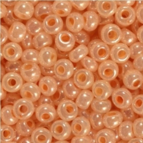 ROUND ROCAILLES  11/0  Opaque Luster Peach 37389