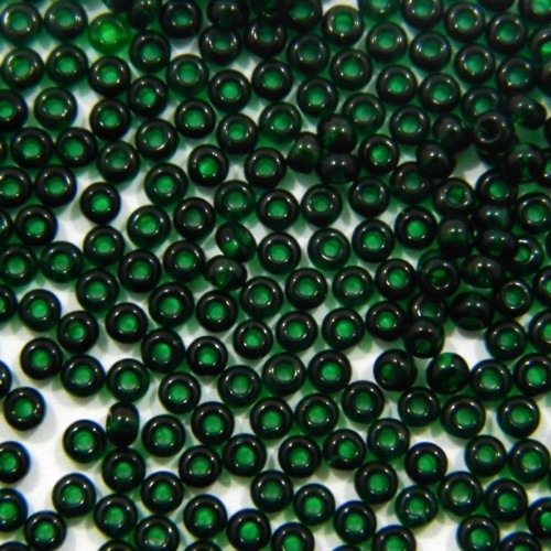 ROUND ROCAILLES  11/0 Transparent Dark Green 50150- 50 gr