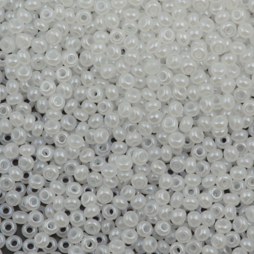 ROUND ROCAILLES  6/0 White Pearl 57102 - 50gr