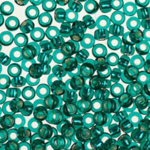 ROUND ROCAILLES 6/0 Silverline Green 57710- 50gr