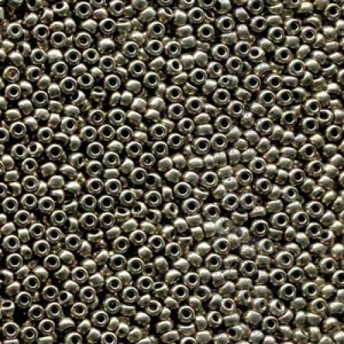 ROUND ROCAILLES  6/0 Metallic Chrome18549- 50gr