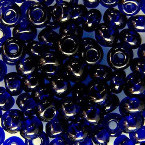 ROUND ROCAILLES  8/0 Transparent Dark Navy Blue 30110