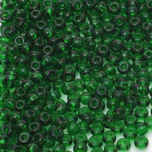 ROUND ROCAILLES  11/0 Transparent Dark Green 50060- 50gr.