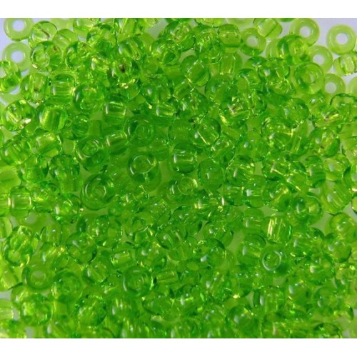 ROUND ROCAILLES  11/0 Transparent Green 50220- 50 gr