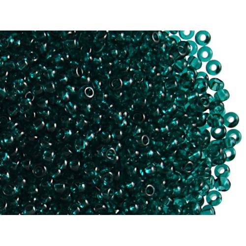 ROUND ROCAILLES  11/0 Emerald Transparent 50710 50 gr