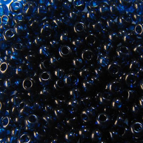 ROUND ROCAILLES  8/0 Transparent Dark Blue 60100