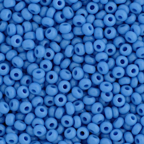 ROUND ROCAILLES  6/0 opaque blue 63080- 50gr