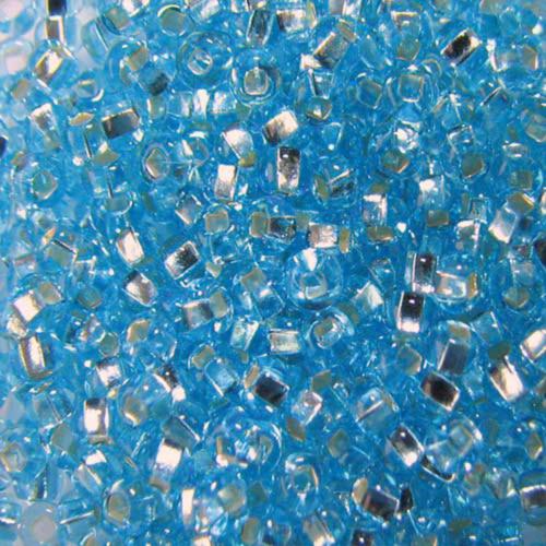 ROUND ROCAILLES  6/0 Turquoise Silverline 67000- 50gr