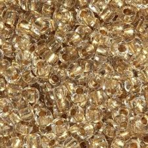 ROUND ROCAILLES  6/0 Crystal Gold Line 68106 50gr