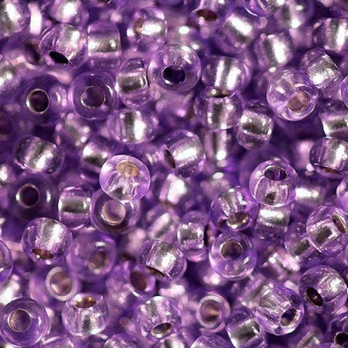 ROUND ROCAILLES lilac silverline 78123 - 11/0