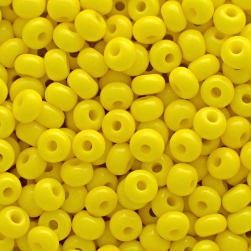 ROUND ROCAILLES  8/0 opaque yellow 83110