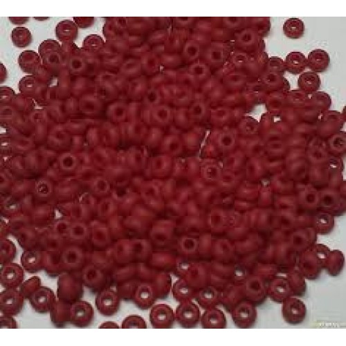 ROUND ROCAILLES  6/0 Opaque Dark Red 93210- 50gr