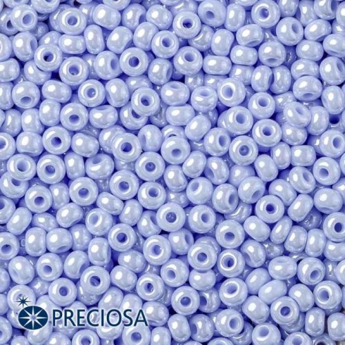 ROUND ROCAILLES  11/0 Light Opaque Luster Blue 38000