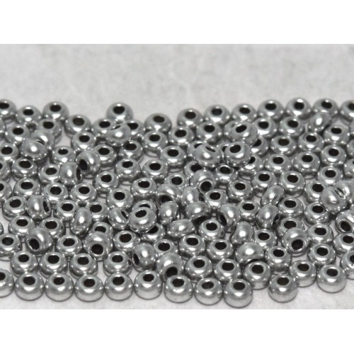 ROUND ROCAILLES  6/0 silver colour 01700 - 50gr