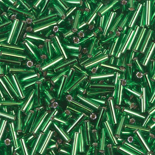 Bugles #2 - 6 x 1,7 mm  Silverlined Green 16