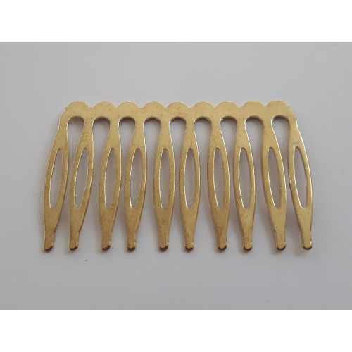 Hair Comb  Brass Med. Gold Colour