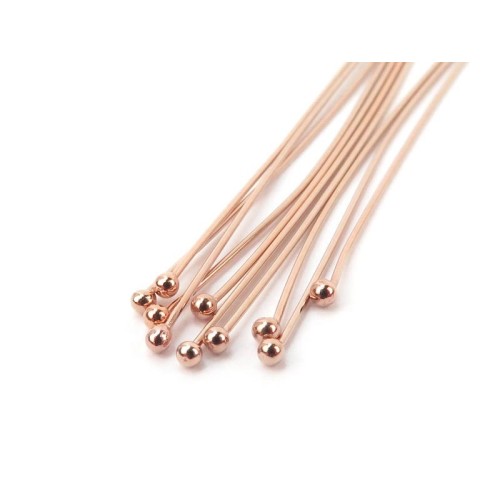 STAINLESS STEEL Ballpin 0.7X60mm Rose Gold Foiled