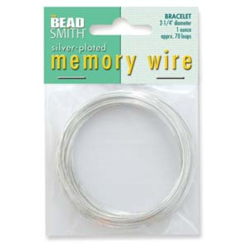 Memory Wire Stainless Steel - 0,8Х57 mm Silver plated