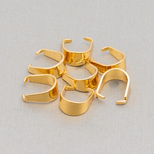 HANGER STAINLESS STEEL 316L 9mm gold colour - 10pcs