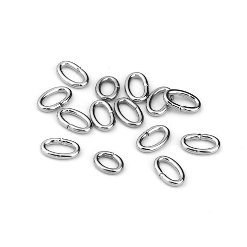 JUMP RINGS OVAL Stainless Steel 0,6 X 3 X 4 mm