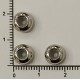 Stainless Steel Spacer Beads With Rubber Core Inside