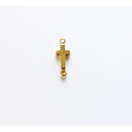 Cross connector 5/10mm Stainless Steel gold - 316 L