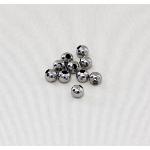 Stainless steel beads 4mm ( light) 10pcs