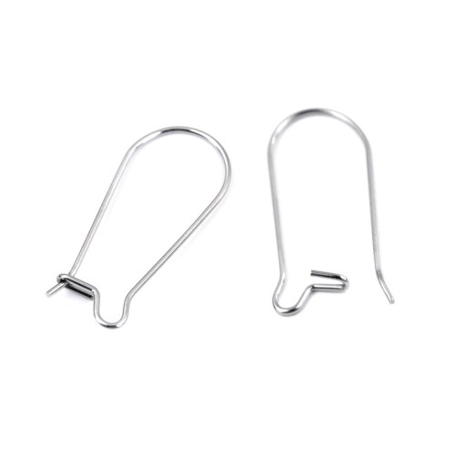 Stainless Steel Ear Wire Kidney Shape 25 mm