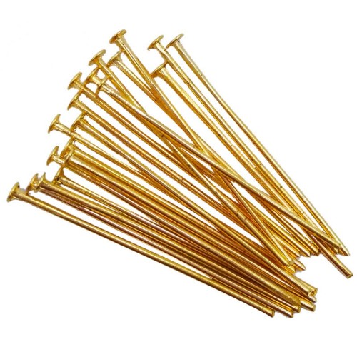 STAINLESS STEEL Headpin 0.7X20mm Gold Colour