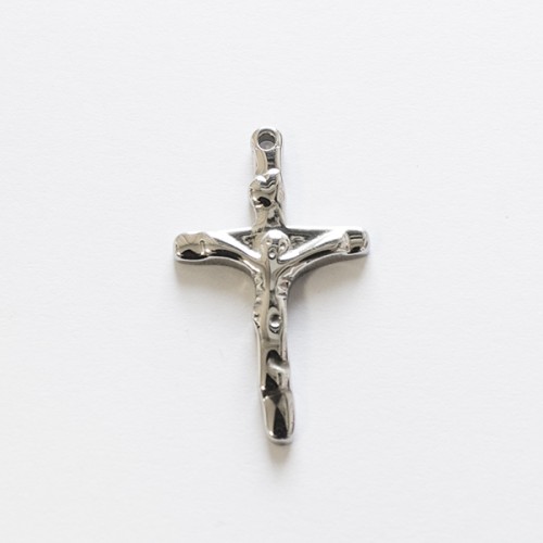 Cross ( crucifix ) 18/30mm Stainless Steel - 316 L