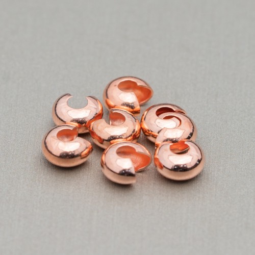 CRIMP COVER 4mm Rose Gold Plated - 10pcs